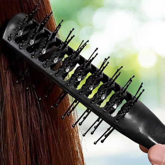 Brosse cheveux bouclés