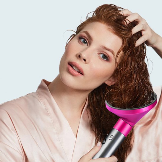 Diffuseur seche cheveux rose sèche cheveux de madame