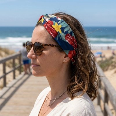 bandeau cheveux fleuri pratique