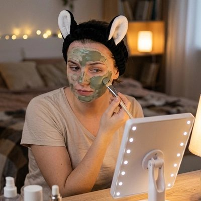 bandeau cheveux noir meilleur allié du skincare