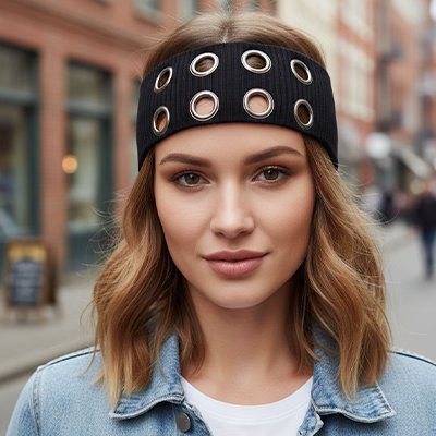 bandeau cheveux noir pratique
