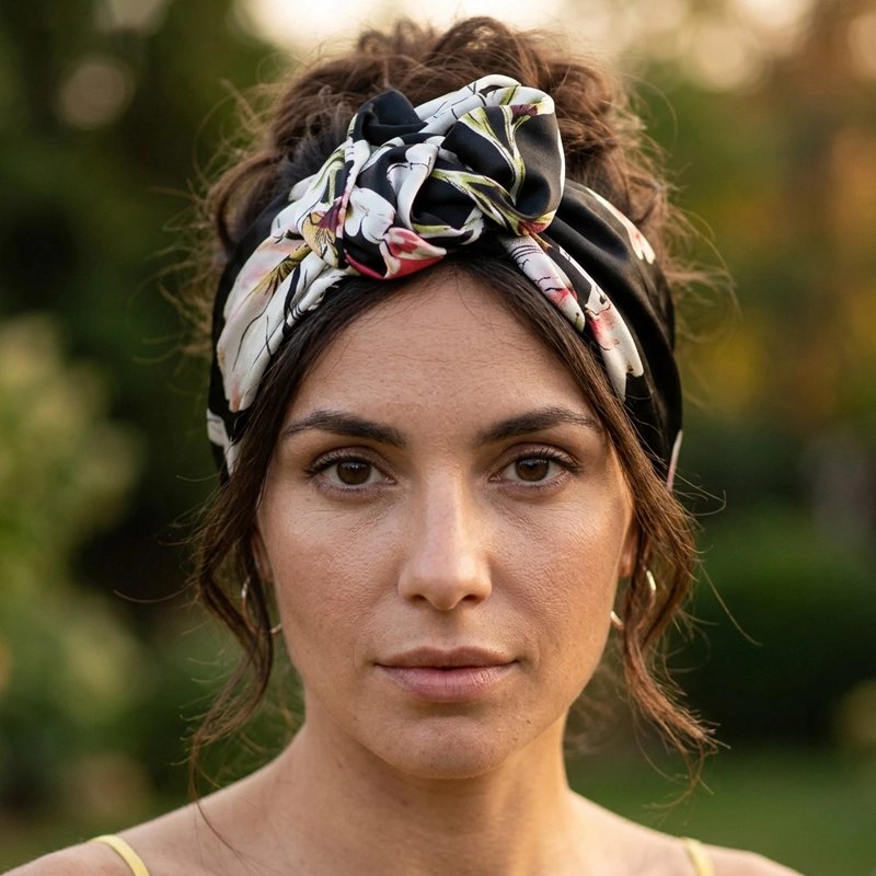 bandeau cheveux noir confortable
