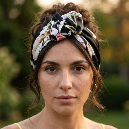 bandeau cheveux noir confortable