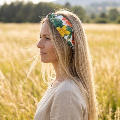 bandeau cheveux fleuri confortable