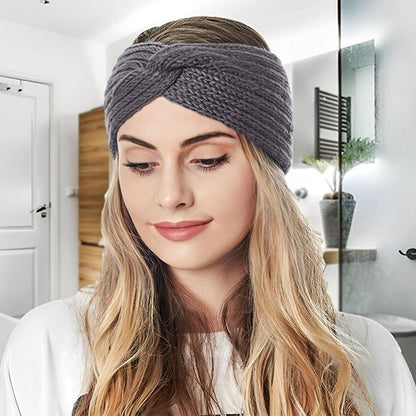 bandeau cheveux gris foncé confortable