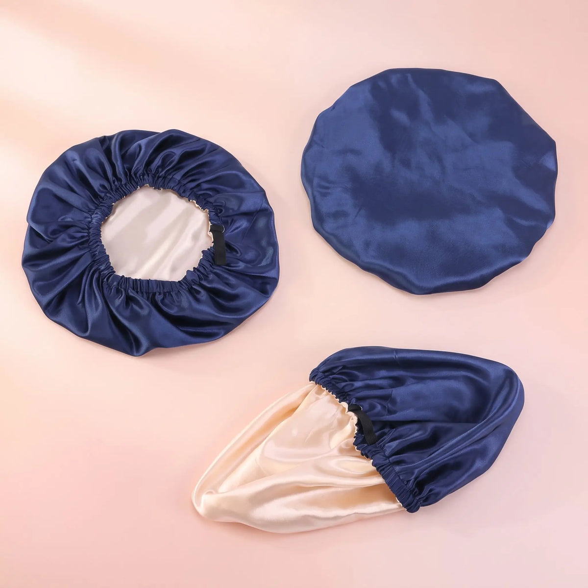 bonnet de nuit bleu double