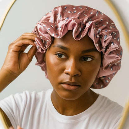 bonnet de nuit  en satin confortable