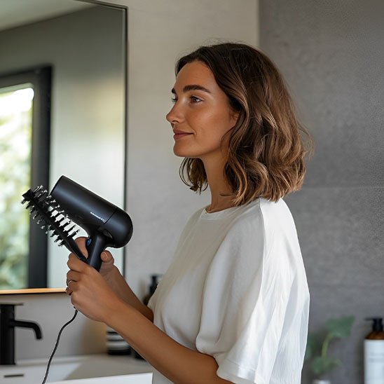 Brosse cheveux bouclés 
