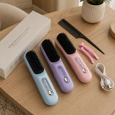 brosse cheveux lissante et chauffante