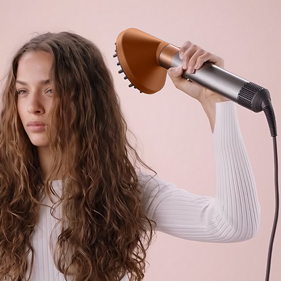 Diffuseur seche cheveux rose sèche cheveux bouclés de madame