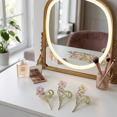Pince à cheveux fleur élégante