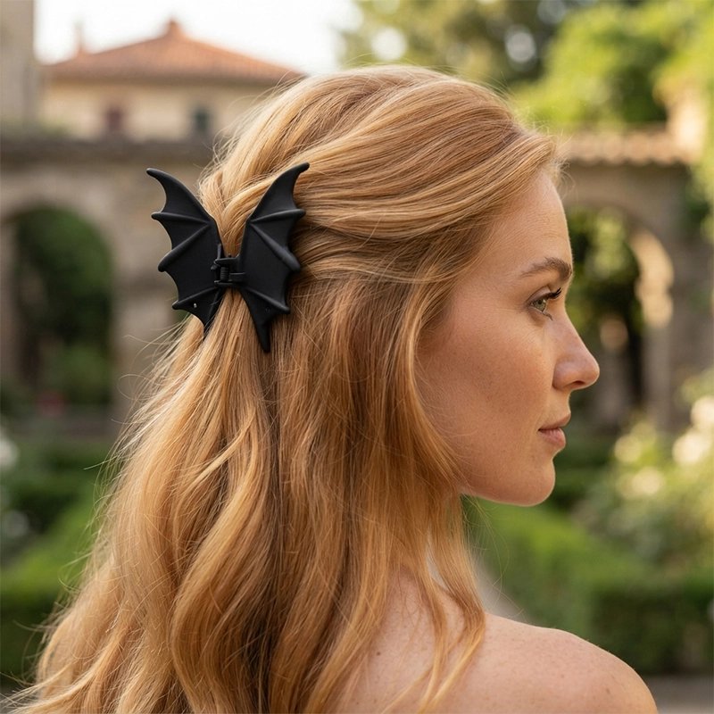 pince à cheveux noir élégante