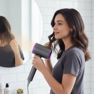 Seche cheveux ionique gris qui apporte brillance