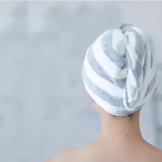 serviette cheveux 
