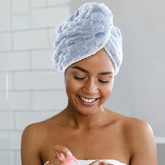 Serviette microfibre cheveux 