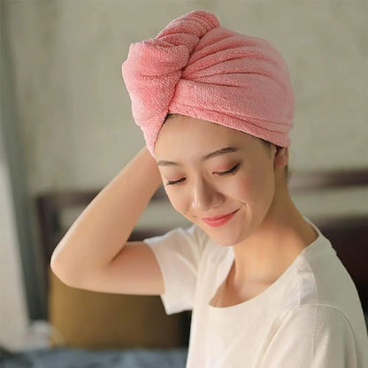 Serviette microfibre cheveux  rose confortabe
