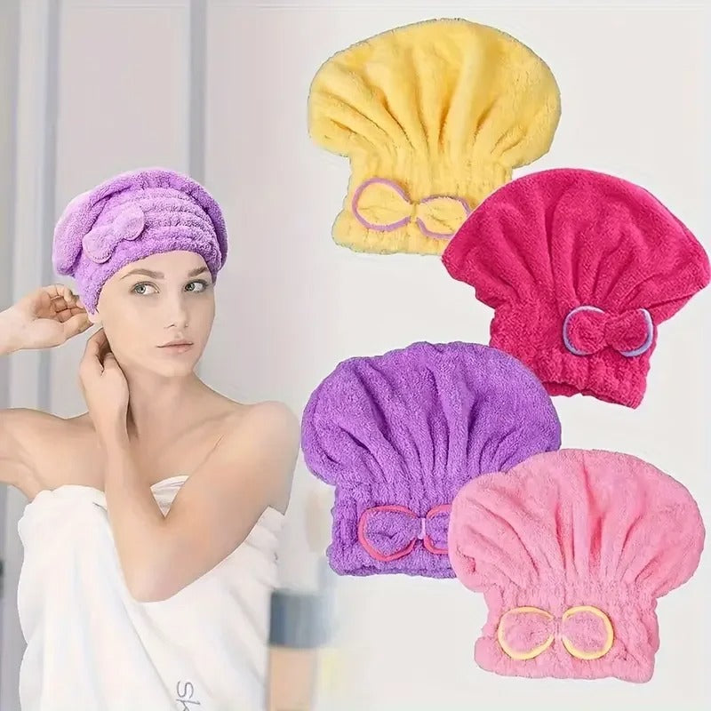 serviette pour cheveux microfibre confortable